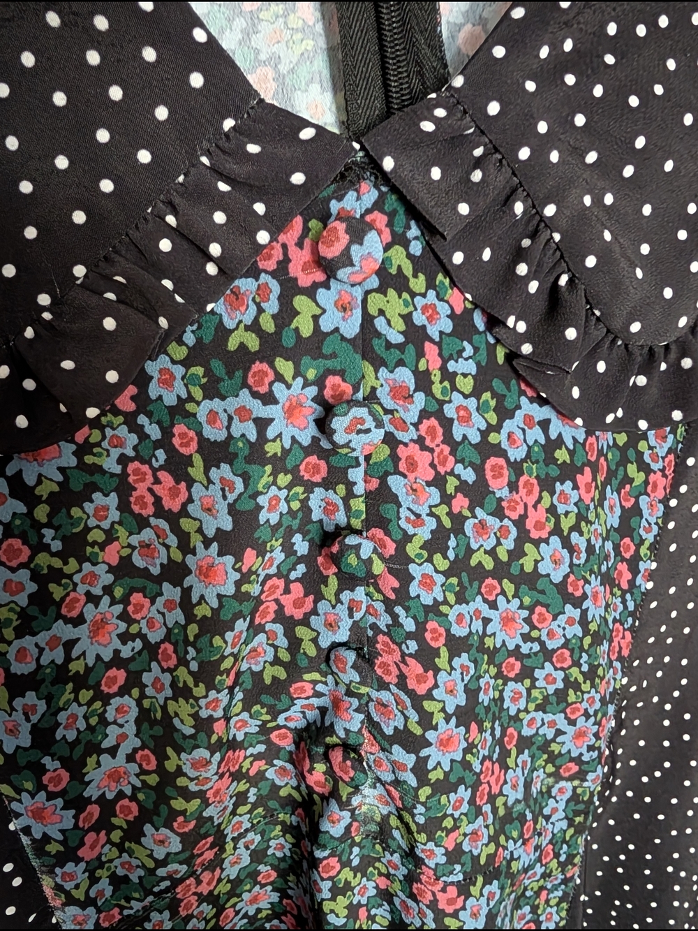 Cute ASOS Mixed Pattern Mini Dress - Picture 5 of 5